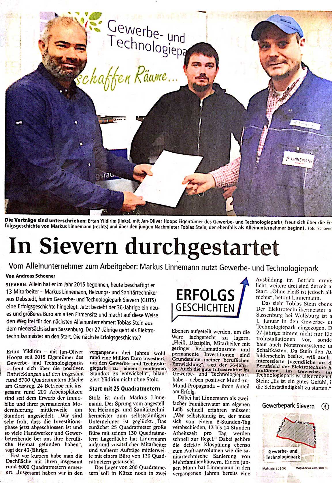 In Sievern durchgestartet